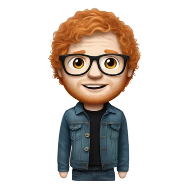 ed sheeran as doll sticker