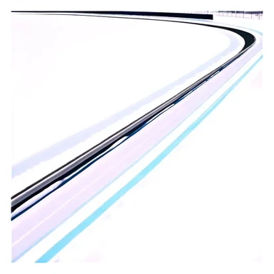 Racetrack with snow in winter sticker