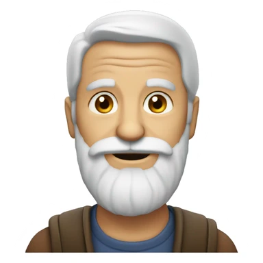 anciano con barba sticker