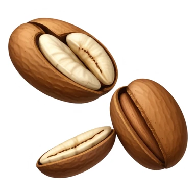 two brazil nuts seeds sticker