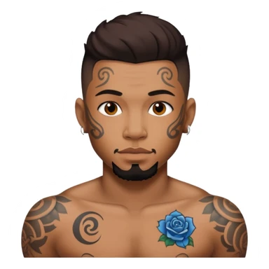  Jermaine Rivers Damian With Tattoos  sticker