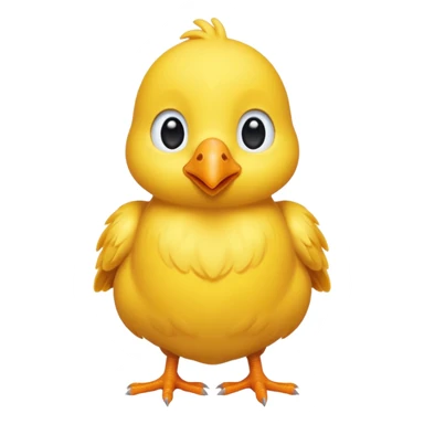 Un poussin mignon avec un coeur sticker