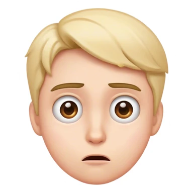 Confused face that’s innocent like angel sticker