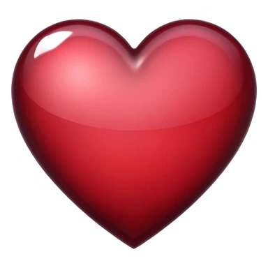 corazón granate  sticker