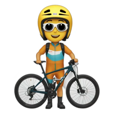 Chino ciclista de enduro sticker