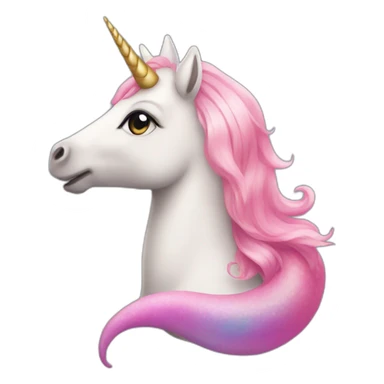 Unicorn mermaid sticker