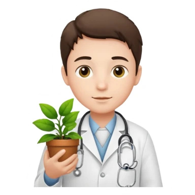 boy doctors Carrying Plants sticker