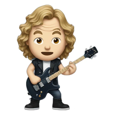 Angus young sticker