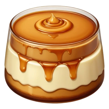 caramel pudding sticker