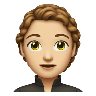 30 year old white woman brown hair green eyes sticker