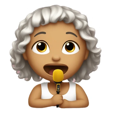 Bebé cantando sticker