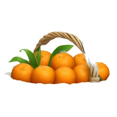 basket of tangerines sticker