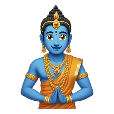 hindu god pyar hands sticker