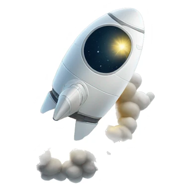 cohete espacial despegando  sticker