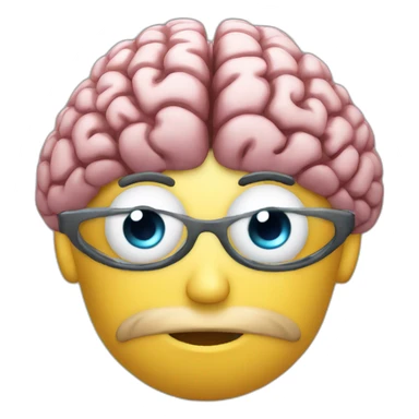 brain soaking in information sticker