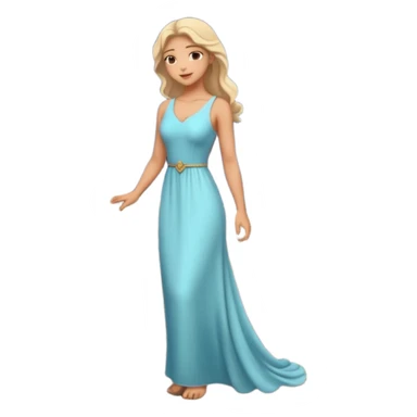 Female back arched in moonlight, skin glowing against stone walls sticker