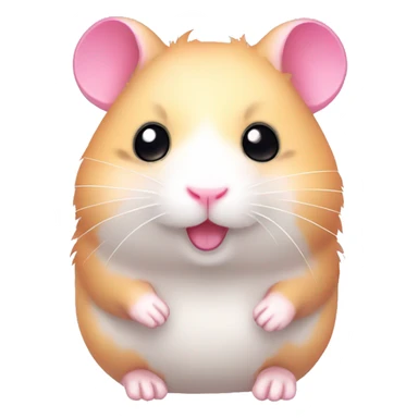 pink cute kawaii hamster sticker