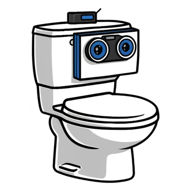 toilet with camera on head, skibidi toilet cameraman sticker