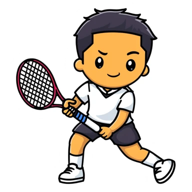 Hugo Dellien as a tennis player sticker