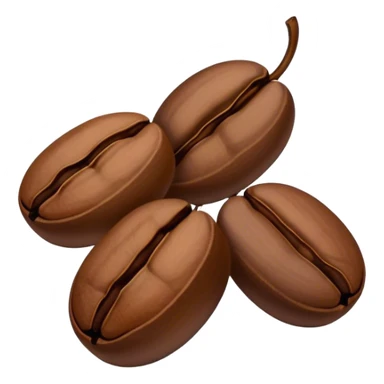 3 simple coffee beans sticker