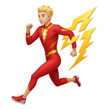 Flash man running  sticker