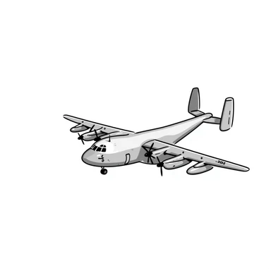 AC-130 gunship military aircraft with visible cannons and weapons flying sticker