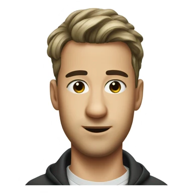 handsome squid game character with nose piercing sticker