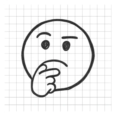 emoji biting index finger sticker