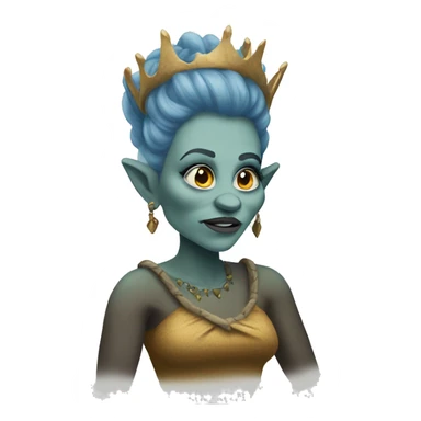 Female troll queen sticker