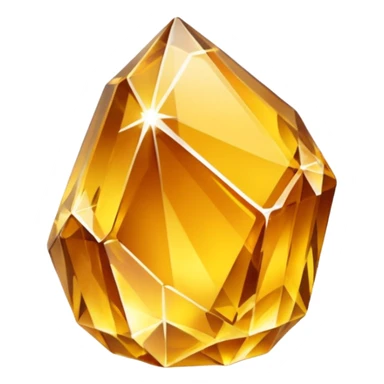 raw golden crystal sticker