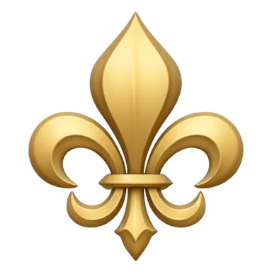 Fleur de lys blanche sticker