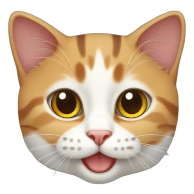 Tricolor cat sticker