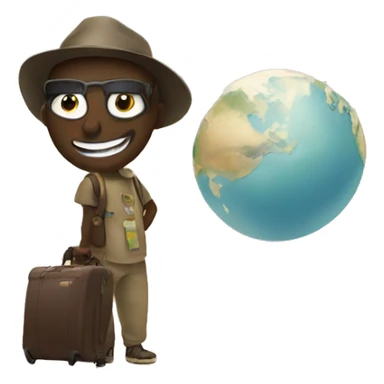 Traveling the world sticker