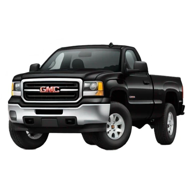 Black Gmc 2500  sticker