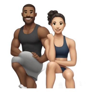 gym friends sticker