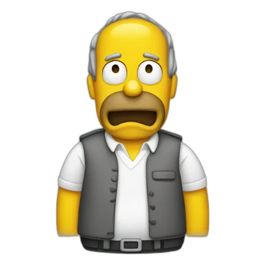 Homer sympson  sticker