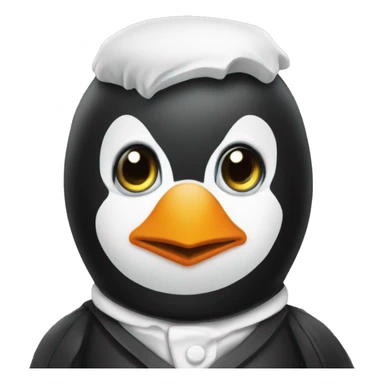 barista penguin sticker