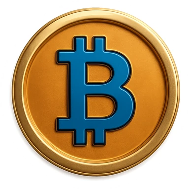 Create a high quality bitcoin coin with smooth edges, polished and production-ready appearance, on a transparent background. sticker