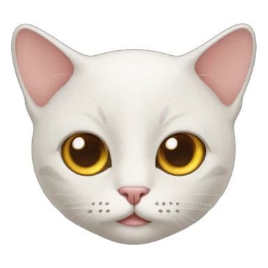 cat staring with suspecting eyes sticker