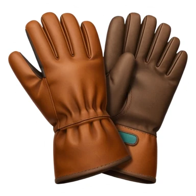 gloves gardening with dirt sticker