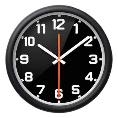 black day light clock sticker