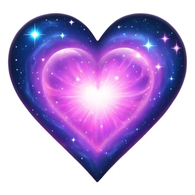 Galaxy heart  sticker