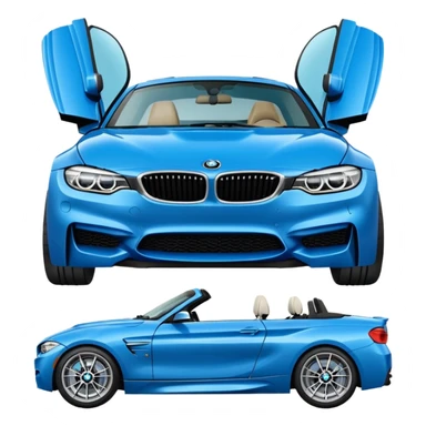 Bmw puertas abiertas  sticker