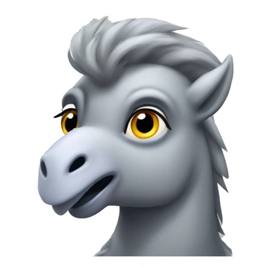 Light grey hippogriff sticker
