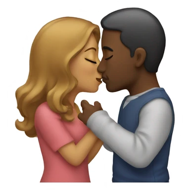 A couple kissing  sticker