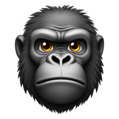 a sweating gorilla sticker