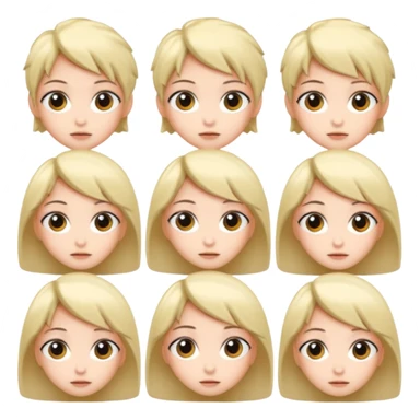 anime faces with big eyes sticker