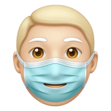medical mask face emoji sticker