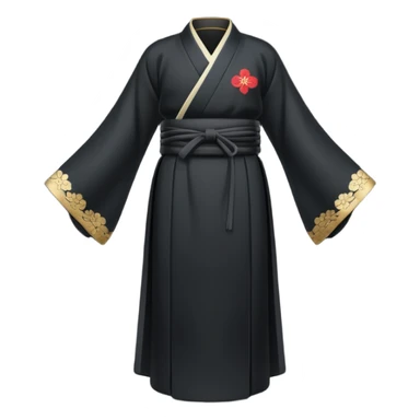 black shihakusho japanese sticker