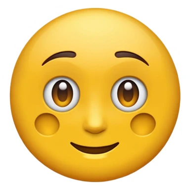 Emoji rond et jaune qui regarde à gauche sticker